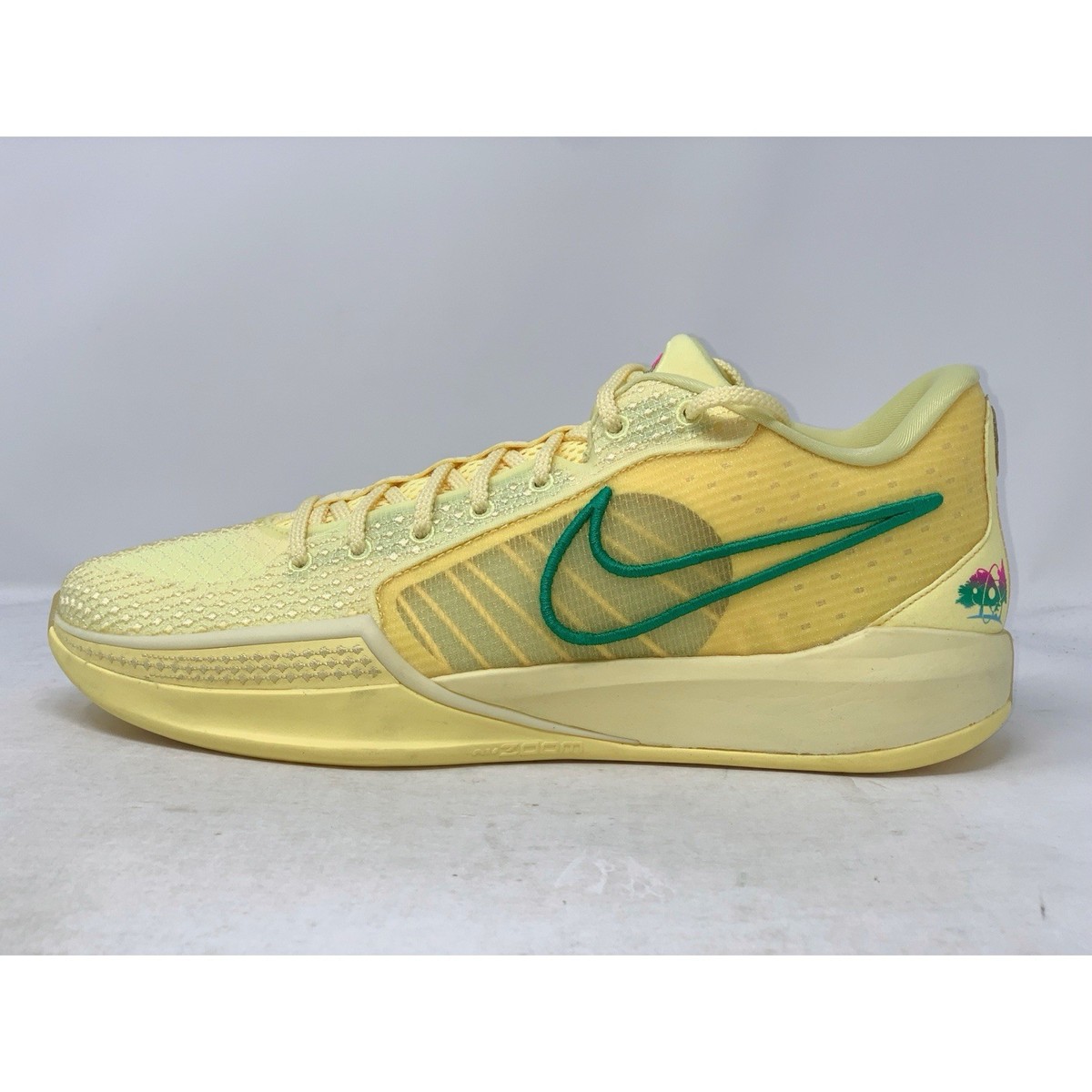 Nike Sabrina 1 x EYBL Yellow Sneakers PE, Size 13.5 / 12M