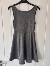 Women?s Skater Dress Grey H&M Size XS Petite Short Fit