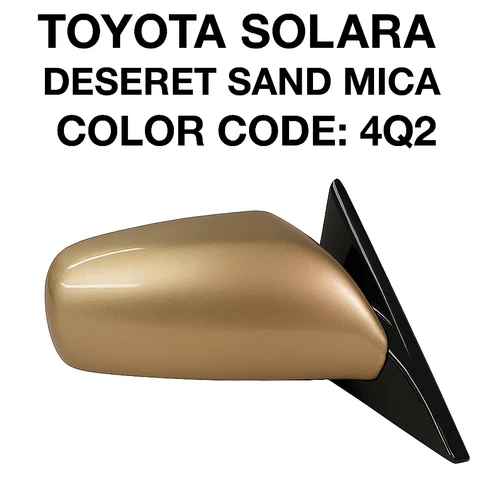 NEW GOLD Passenger RH Mirror fits 04-06 Toyota Solara Power Heat