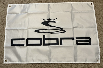 Cobra Golf Clubs Banner Flag 2' x 3' Club Pro Shop Course Golfer Man Cave New