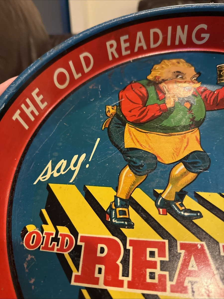 Vintage/Antique 1940s50s Say Old Reading Beer Metal Tray Great