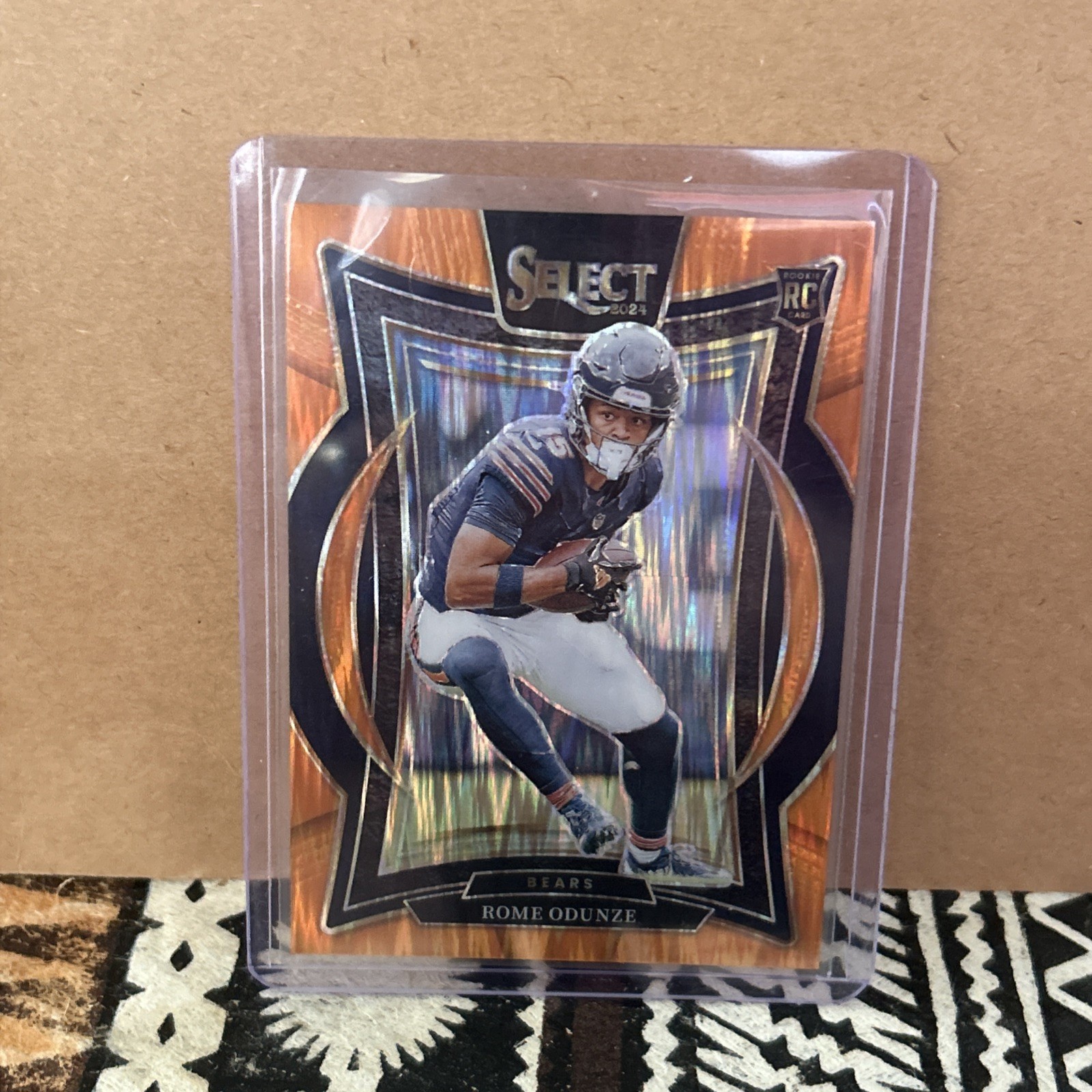 2024 Panini Select - Concourse Rome Odunze #3 Orange Shock Prizm /499 (RC)