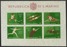 San Marino. Block Sheet. ** MNH Yvert 8/10. 1960. Block Sheets. MAGNIFICENT. Yve