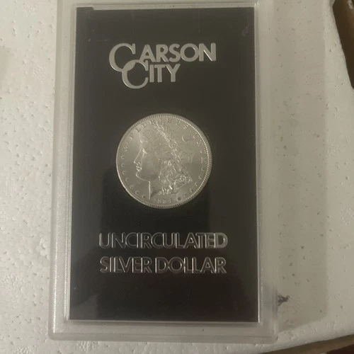 1884-CC MORGAN CARSON CITY UNCIRCULATED SILVER DOLLAR GSA HOLDER & COA