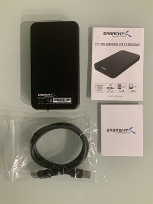 Sabrent 2.5'' SATA Hard Drive USB 3.0 Enclosure | Complete - Open Box
