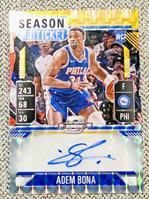 2024-25 Mosaic Optic Contenders Adem Bona SP GOLD Season Ticket RC AUTO #/10!!!