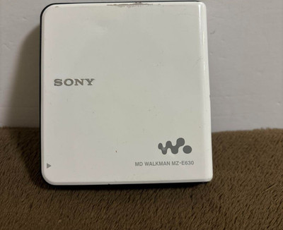 Sony MZ-E630 White walkman portable MD player Used Japan Tested