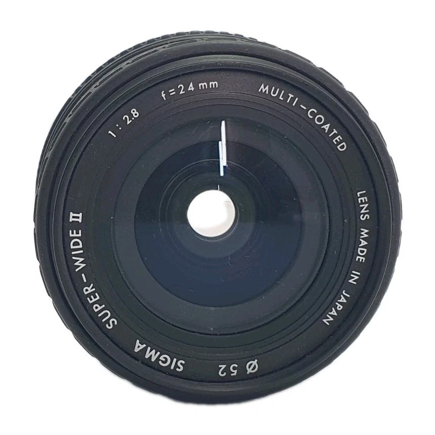 Lente multicapa Sigma f=24 mm 1:2,8 Super-Wide II 52 mm montaje Minolta JAPÓN Foto 3 de 4