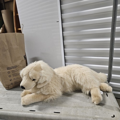 Dog Plush Lying Down Golden Retriever Realistic Prima E&J Classic Collection - Picture 1 of 6