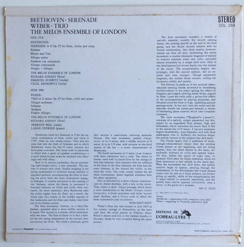 Ludwig van Beethoven , Carl Maria von Weber , Melos Ensemble Of - Picture 2 of 4