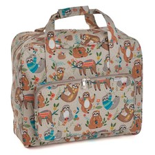Hobby Gift: Sewing Machine Bag: Matt PVC: Sloth: 20 x 44 x 38cm