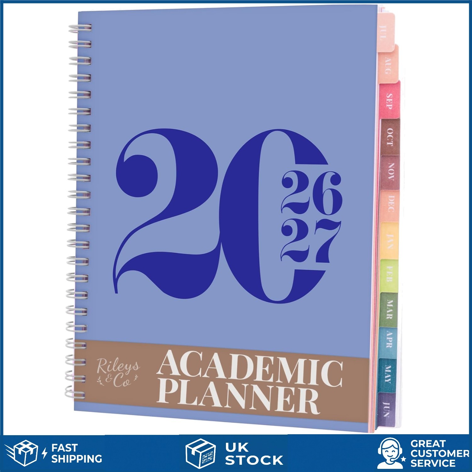 Professional Academic Diary 2026-2027 Weekly Monthly Planner 20 x 15 cm