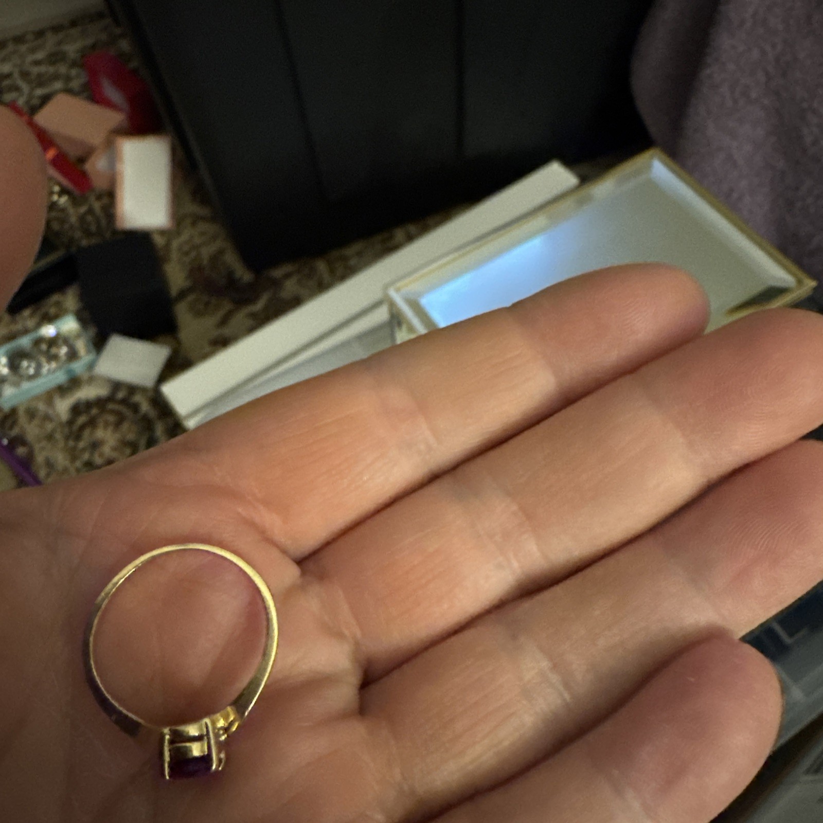 Ruby lab-created  14kt Yellow Gold - image 6