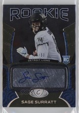 2021 Certified Rookie Signatures Mirror Etch Bronze 10/50 Sage Surratt Auto 02g9