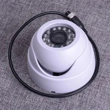 4 Pin 500TV IR Dome Color CCD Reversing Camera CMOS Night Vision LED w/ 5m Cable