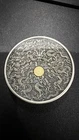 Fuzangloung 2 oz Silver + .5 g Gold Clover Round #112 TDM Metals LuckyRips .999