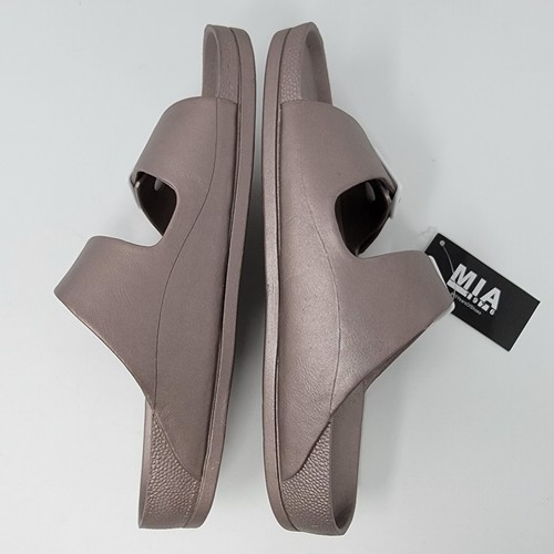 MIA Toulon Sandals Women’s 8 Slip On Two Buckle Comfort Shoe Rose Gold - Picture 5 of 12