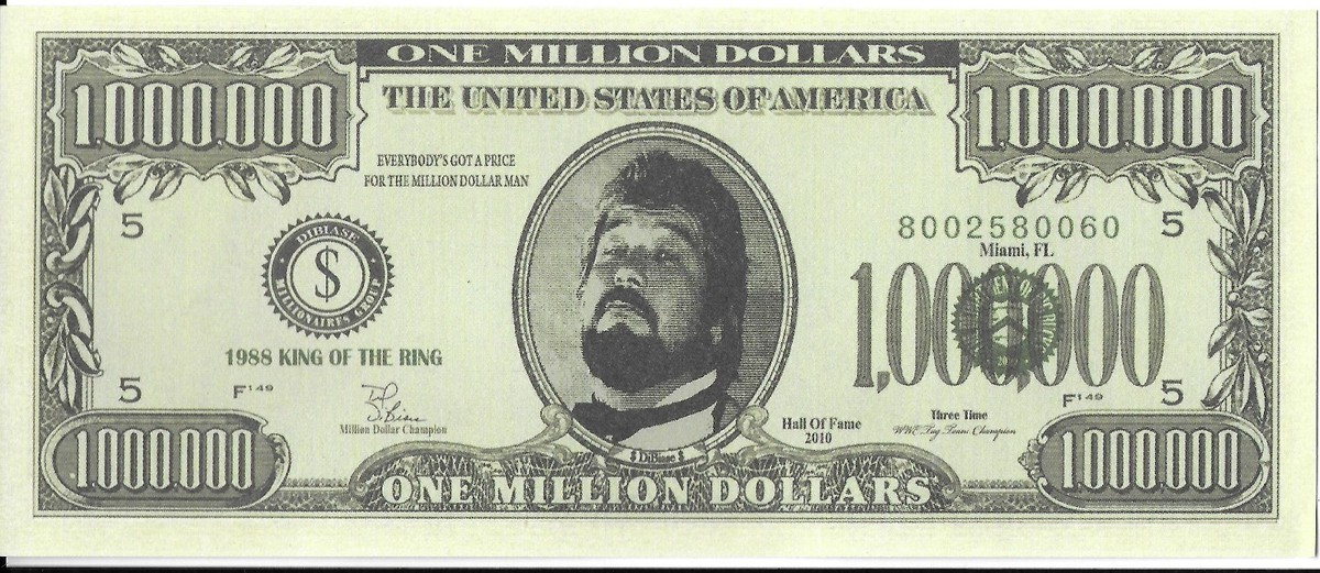 Ted DiBiase The Million Dollar Man Bill WWF WWE Pro Wrestling 