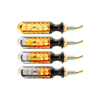 LED Blinker (2 Stk) Torpedo mit Laufeffekt, sequentiell, für Motorrad, Quad, ATV