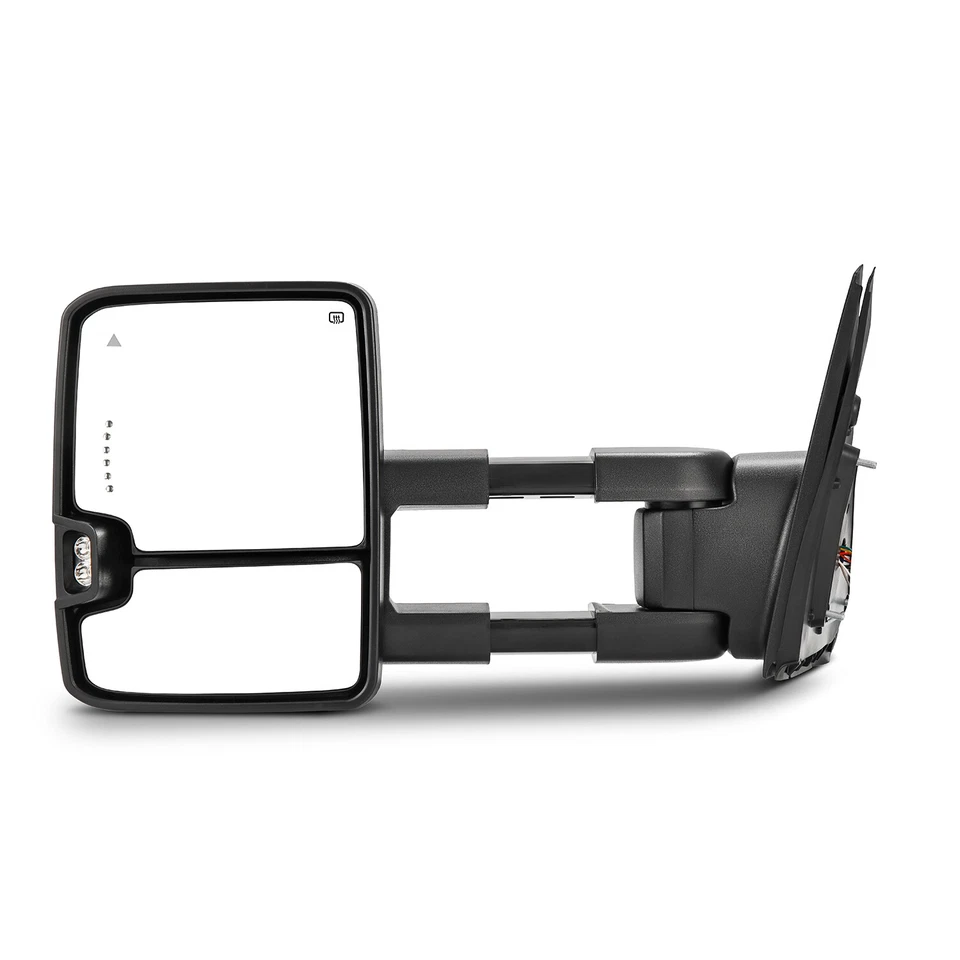 Par de espejos retrovisores eléctricos térmicos para remolque Toyota Tundra 2007-2017 + intermitente + ciego Foto 4 de 4