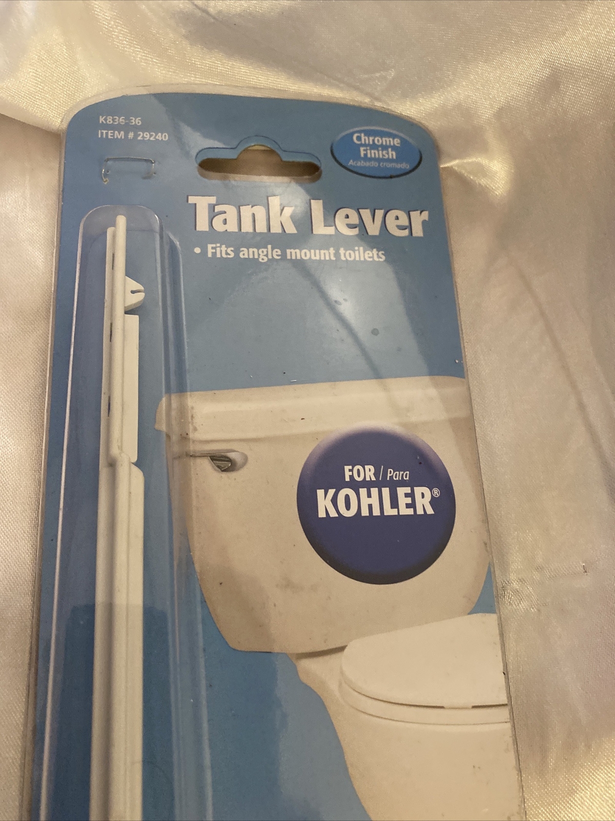 Kohler Toilet Flush Handle Replacement, Fits Side Mount Toilet Tank