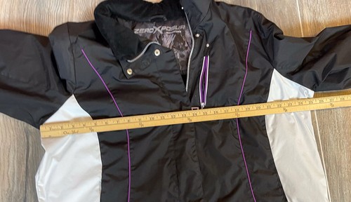 ZEROXPOSUR WATER REPELLENT WINTER BLACK SKI JACKET-COAT WITH HOODIE SIZE 1X - Picture 8 of 12