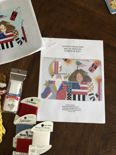 Artist Collection Mile Hi Princess Sam And Betsy Needlecraft Kit. Americana - Picture 2 of 9