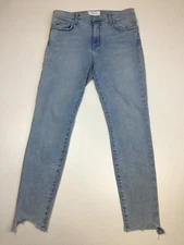 CURRENT ELLIOTT Womens sz 30 The High Waist Ankle Barren w Sheared Hem Jeans