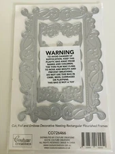 Couture Creations Cut, Foil & Emboss Flourish Die Set 674836 NEW