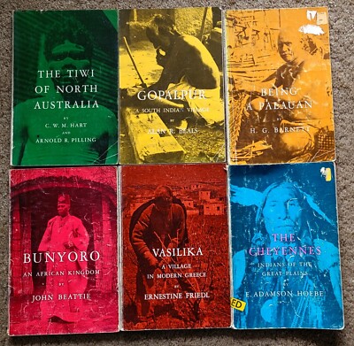 Set of 6 CASE STUDIES IN CULTURAL ANTHROPOLOGY (1960 & 1962) Softcover