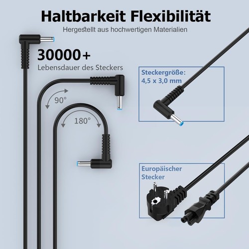 65W Chargeur Ordinateur Portable pour HP Elitebook 840 850, Probook 430 440 450 - Zdjęcie 5 z 7