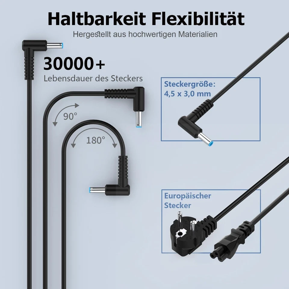 65W Chargeur pour HP EliteBook 840 850 845 830 820 G9 G8 G7 G6 G5 G4 G3 G2 G1 - Image 4 of 4