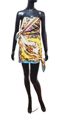 DOLCE&GABBANAシルクスカート Dolce & Gabbana Carretto-print Twill Midi Skirt | Yellow