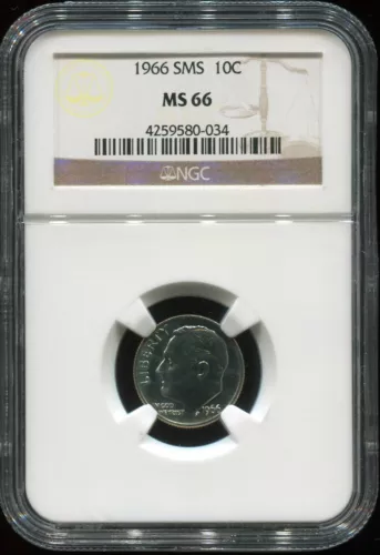 1966 SMS 10C MS 66 NGC USA coin