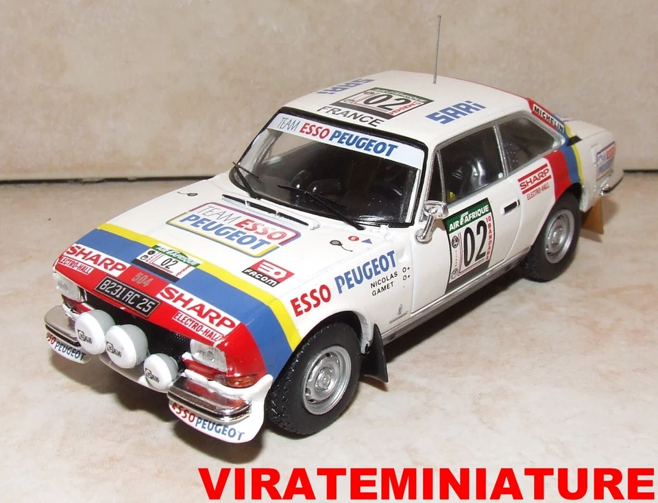 PEUGEOT 504 COUPE V6 WINNER BANDAMA RALLYE COTE IVOIRE 1978 NICOLAS IXO RAC417A - Photo 1/1