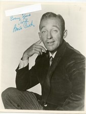 BING CROSBY Signed Inscribed 1973 Original  8x10 Photo  Guaranteed Authentic KOA