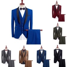 Men Suit Peak Single-Breasted Classic Tuxedo Wedding Business Dinner Feast