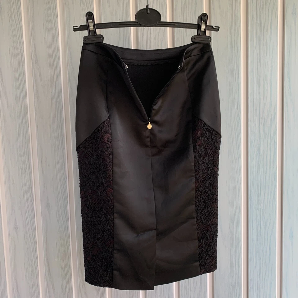 Falda Lápiz Just Cavalli Multicolor Poliéster Geométrica Viscosa Cremallera Talla 36 Foto 4 de 4