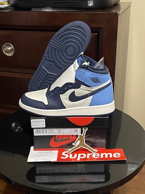 DS Brand New Nike Air Jordan 1 Retro High Obsidian UNC Sz 