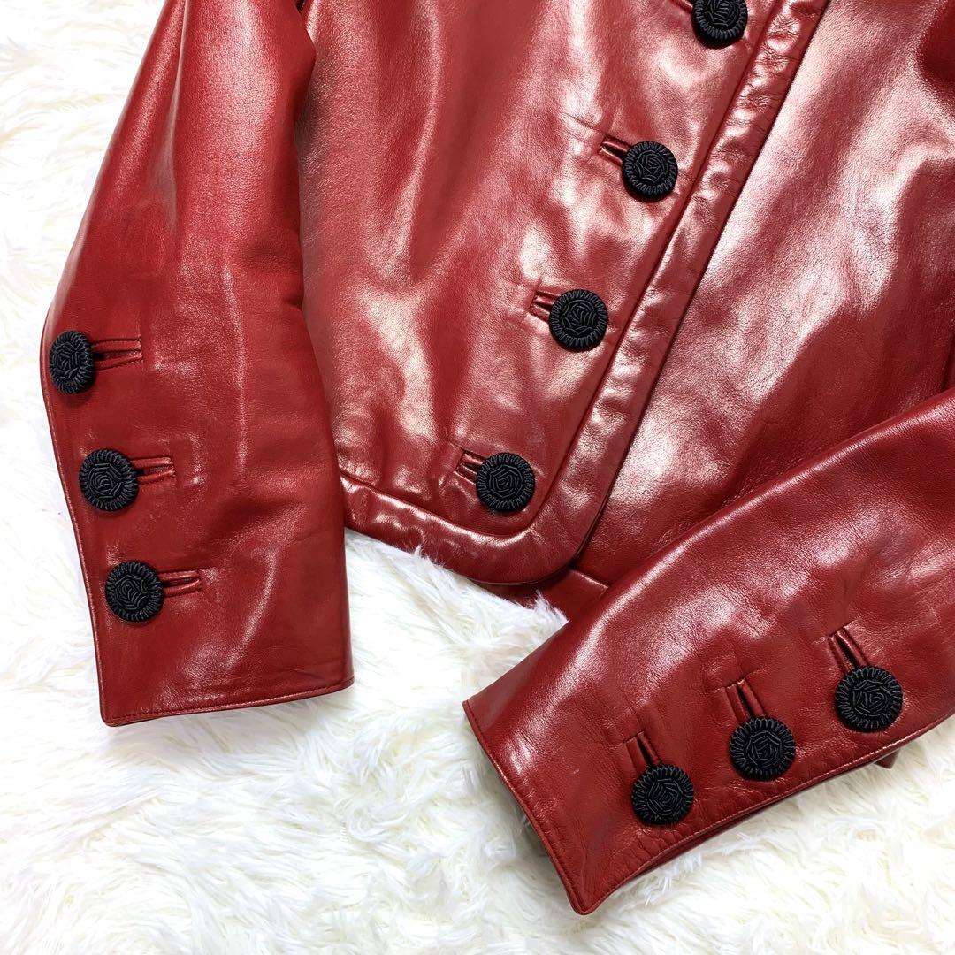 極希少】YSL Rive Gauche leather Jacket 36