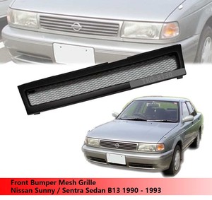 Front Bumper Mesh Grille Grill For Nissan Sunny Sentra Sedan B13