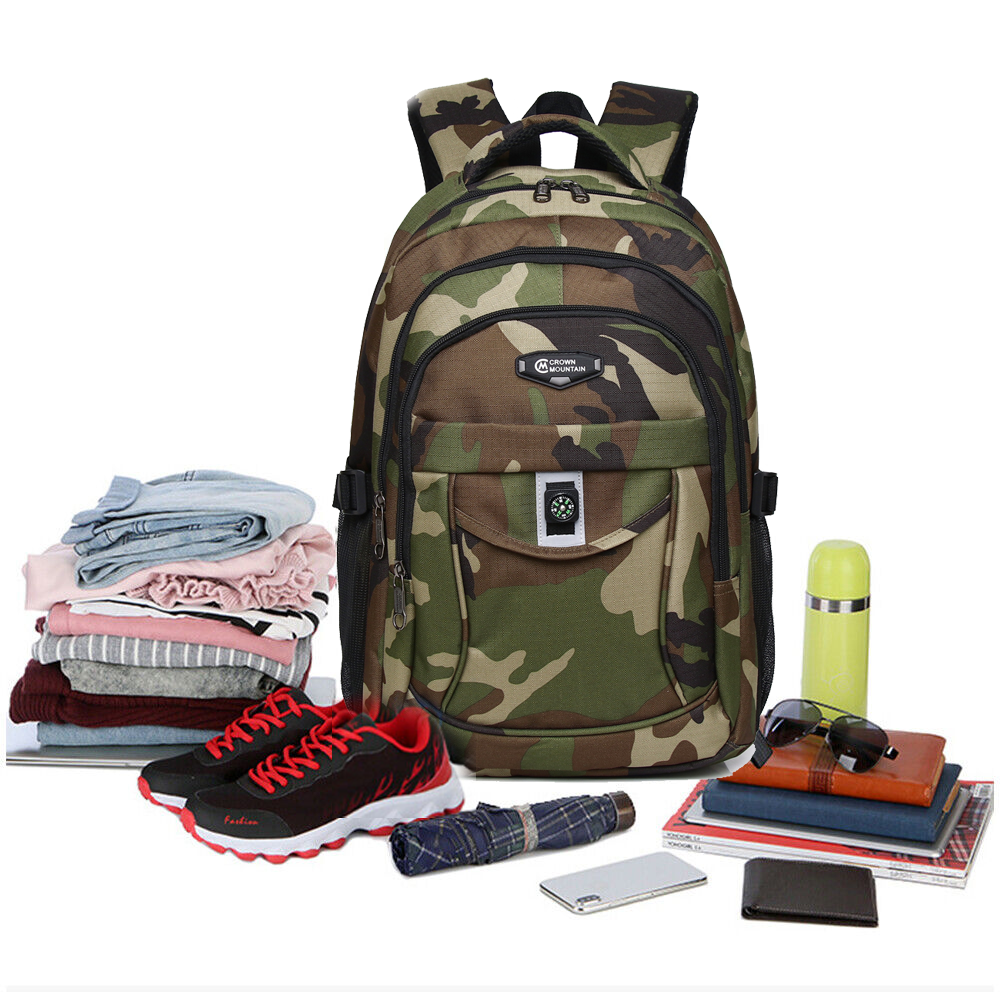 Travel Backpack Rucksack Camping Laptop Hiking School Book Bag Men Women 2023-image