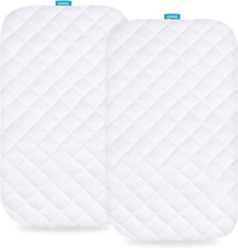 Waterproof Bassinet Mattress Pad Cover Compatible with Baby Delight beside Me...