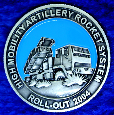 Lockheed Martin Guided Multiple Launch Rocket System Rollout Challenge Coin C-4