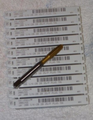 (8) OSG HY-PRO7  1/4-28 TAP, TAPS  Spiral point, plug, New In Package