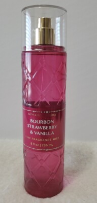 Bath & Body Works Bourbon Strawberry & Vanilla Fine Fragrance Mist Body Spray 
