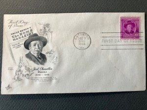 FDC, Joel Chandler Harris, 3c, 1948 (unaddressed. Art Craft)