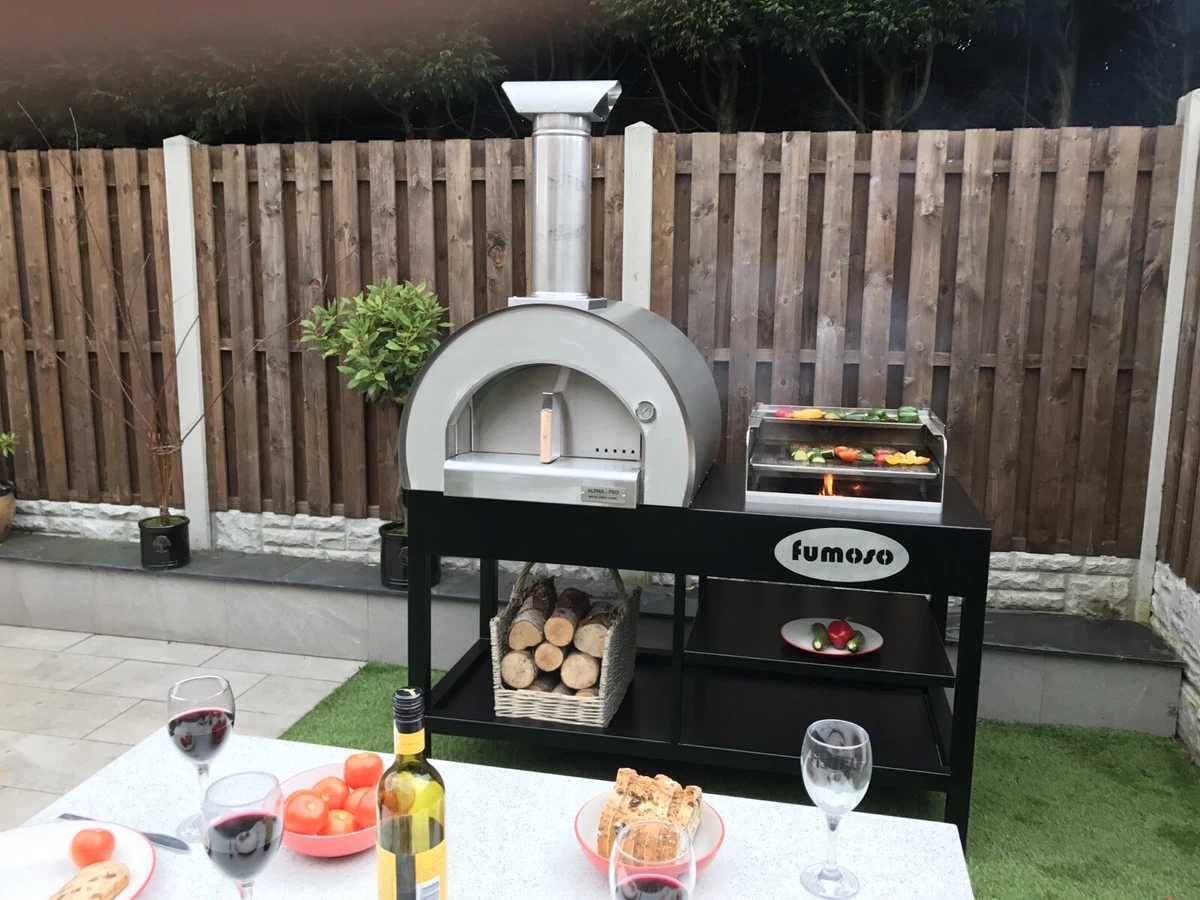 Outdoor pizza cheap oven bbq