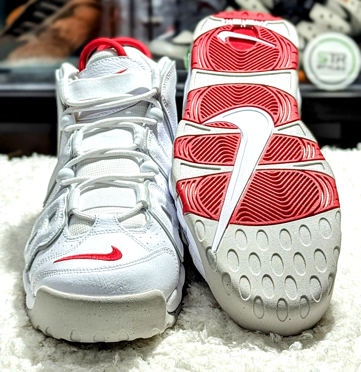 Nike Air More Uptempo 96 White University Red Grey Fog DX8965-10