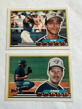 (2) 1989 TOPPS BIG ERNIE WHITT # 224 & ROB DUCEY #280 BASEBALL CARDS (BLUE JAYS)